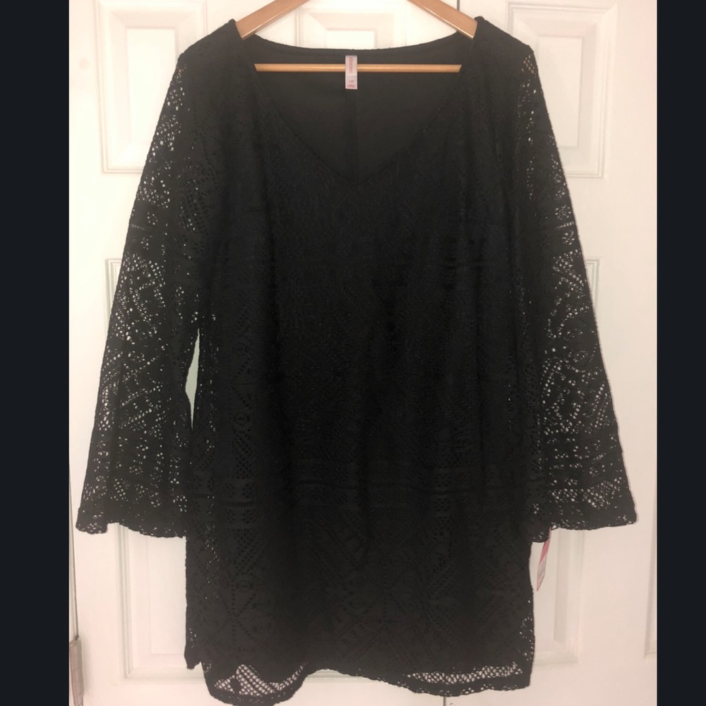 NWT! Xhilaration Black Lace Tunic Dress